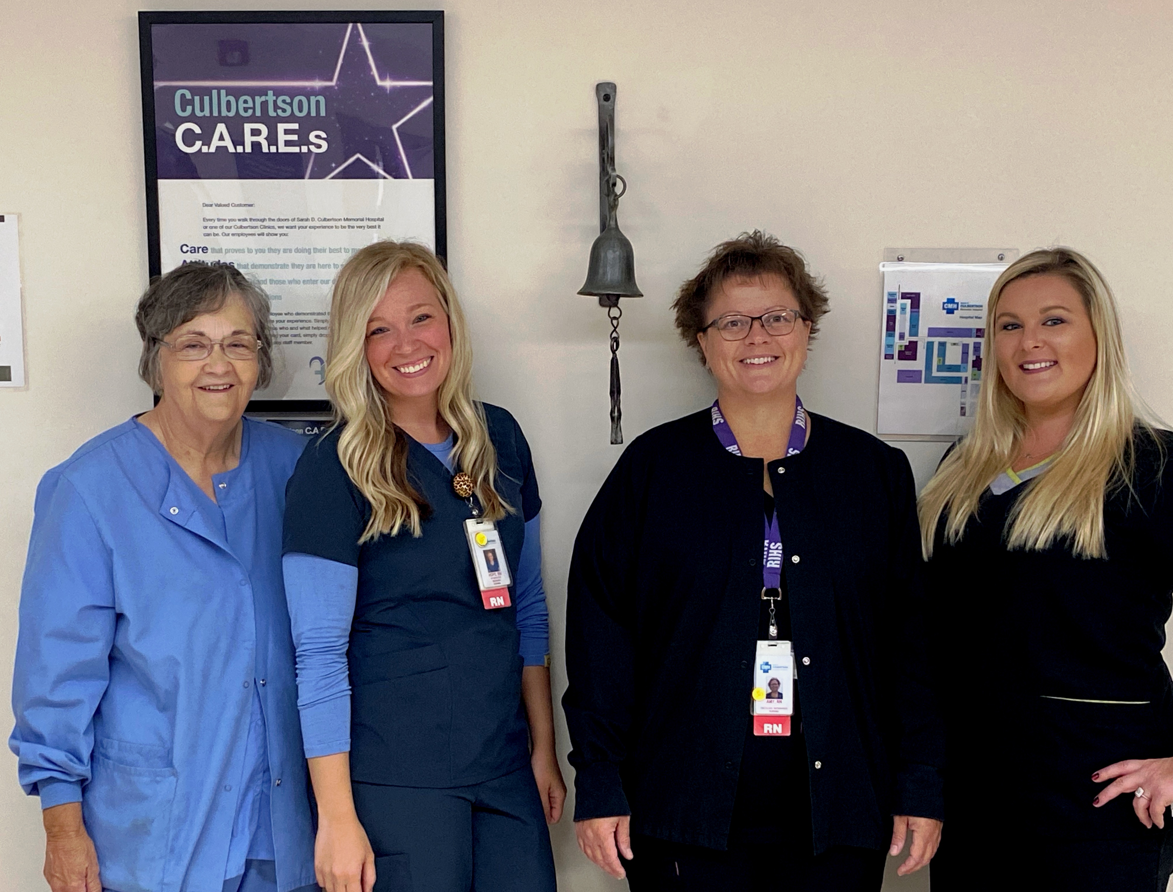 a photo of the oncology team at culbertson memorial health