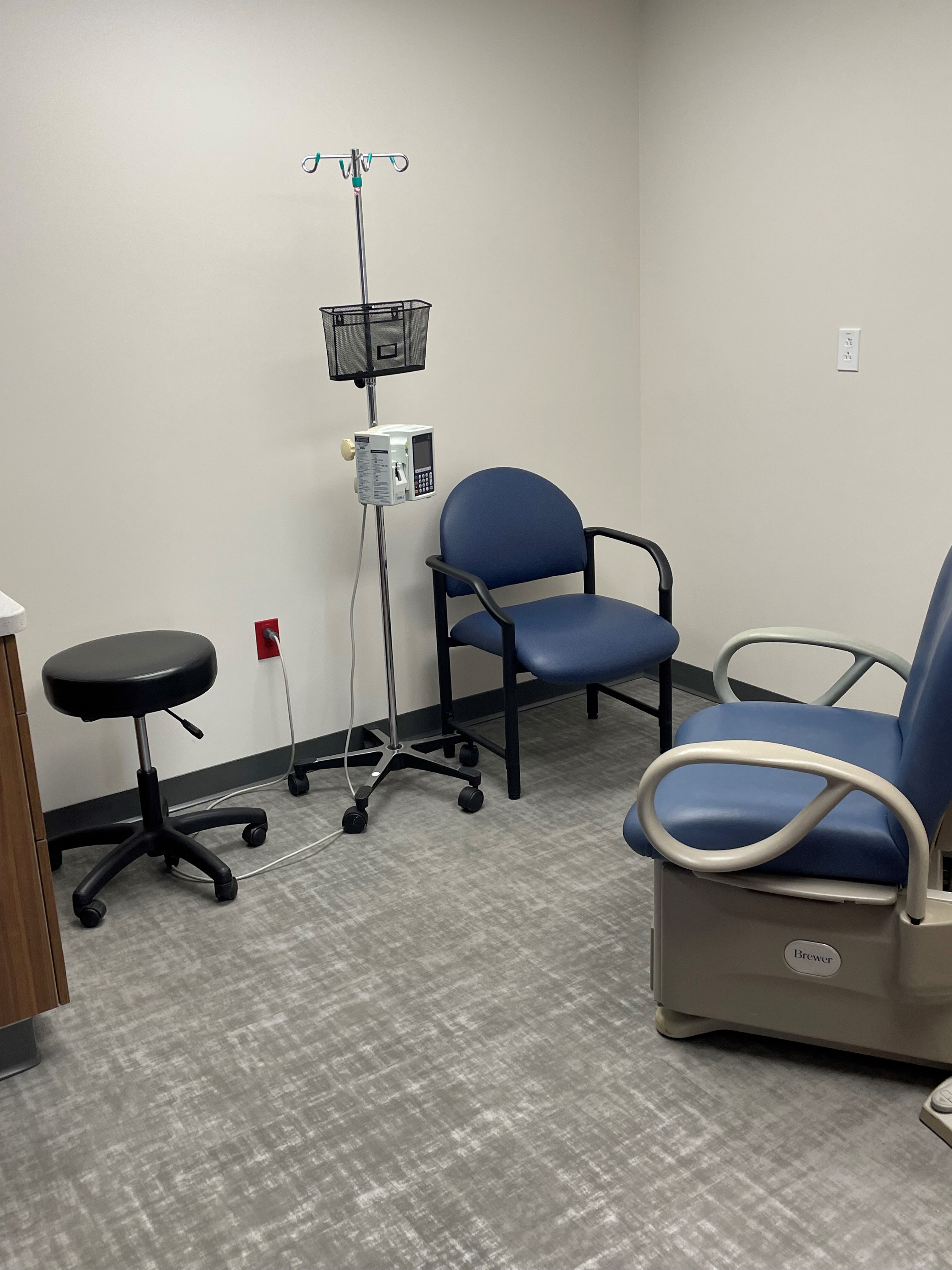 Patient room in Infusion Center