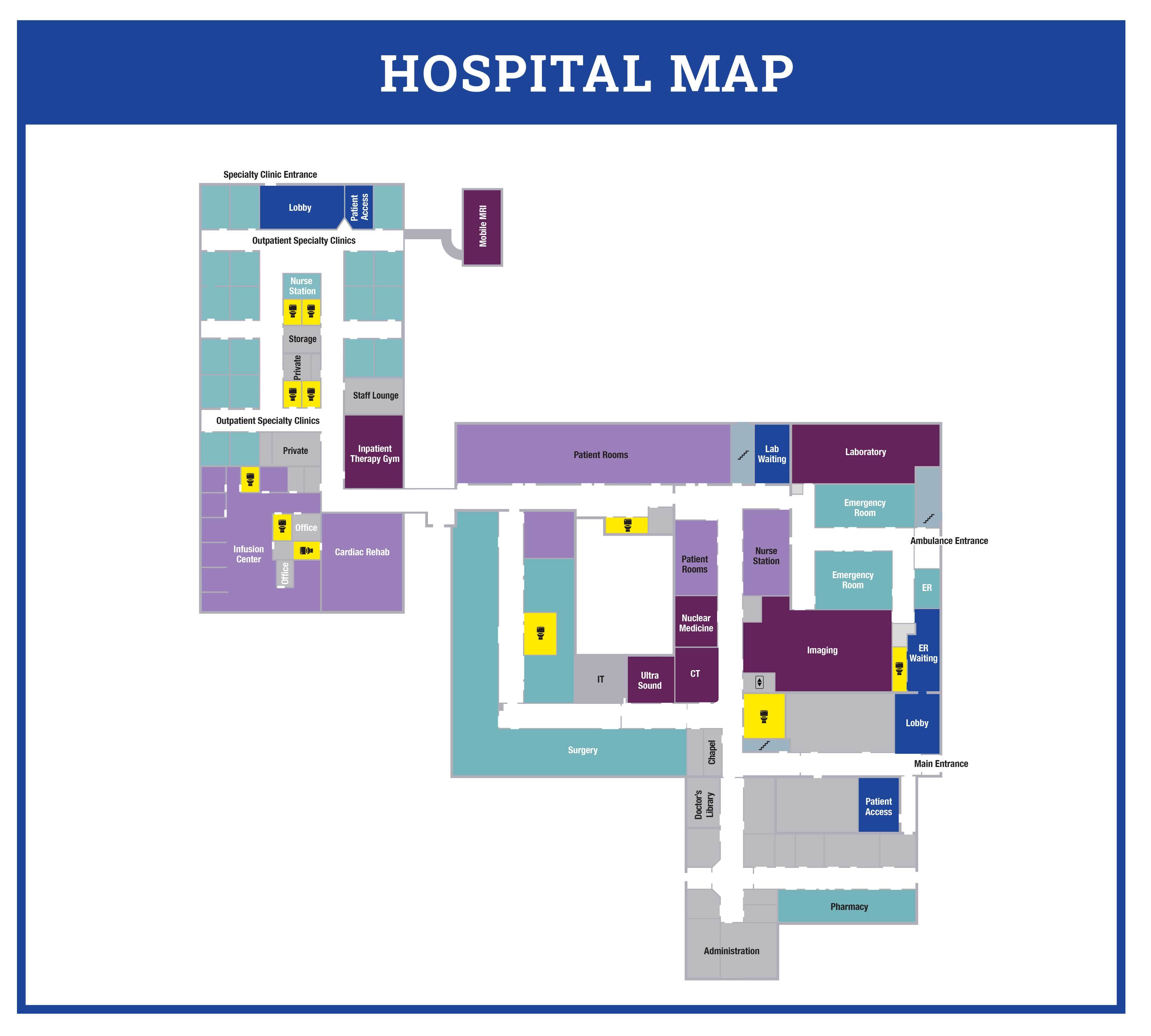 Map of Culbertson memorial hospital